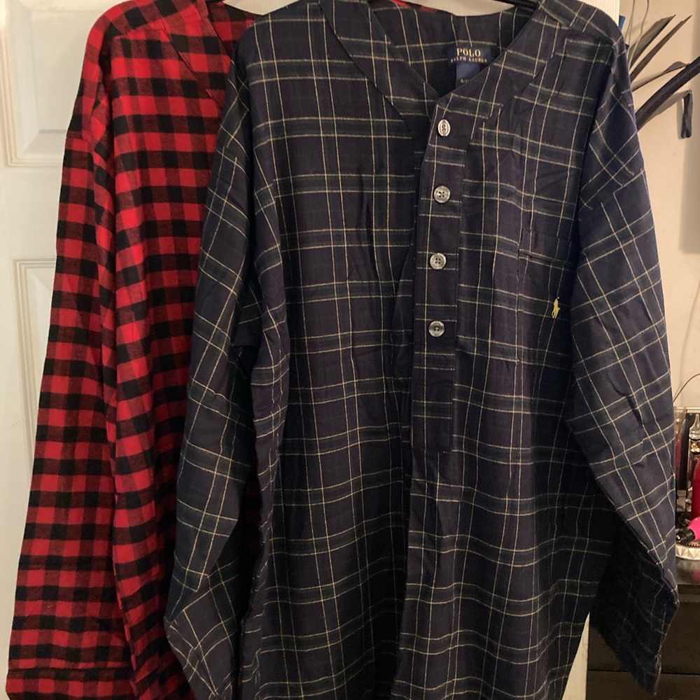 POLO MEN FLANNEL PAJAMAS SHIRT BNWT!!!